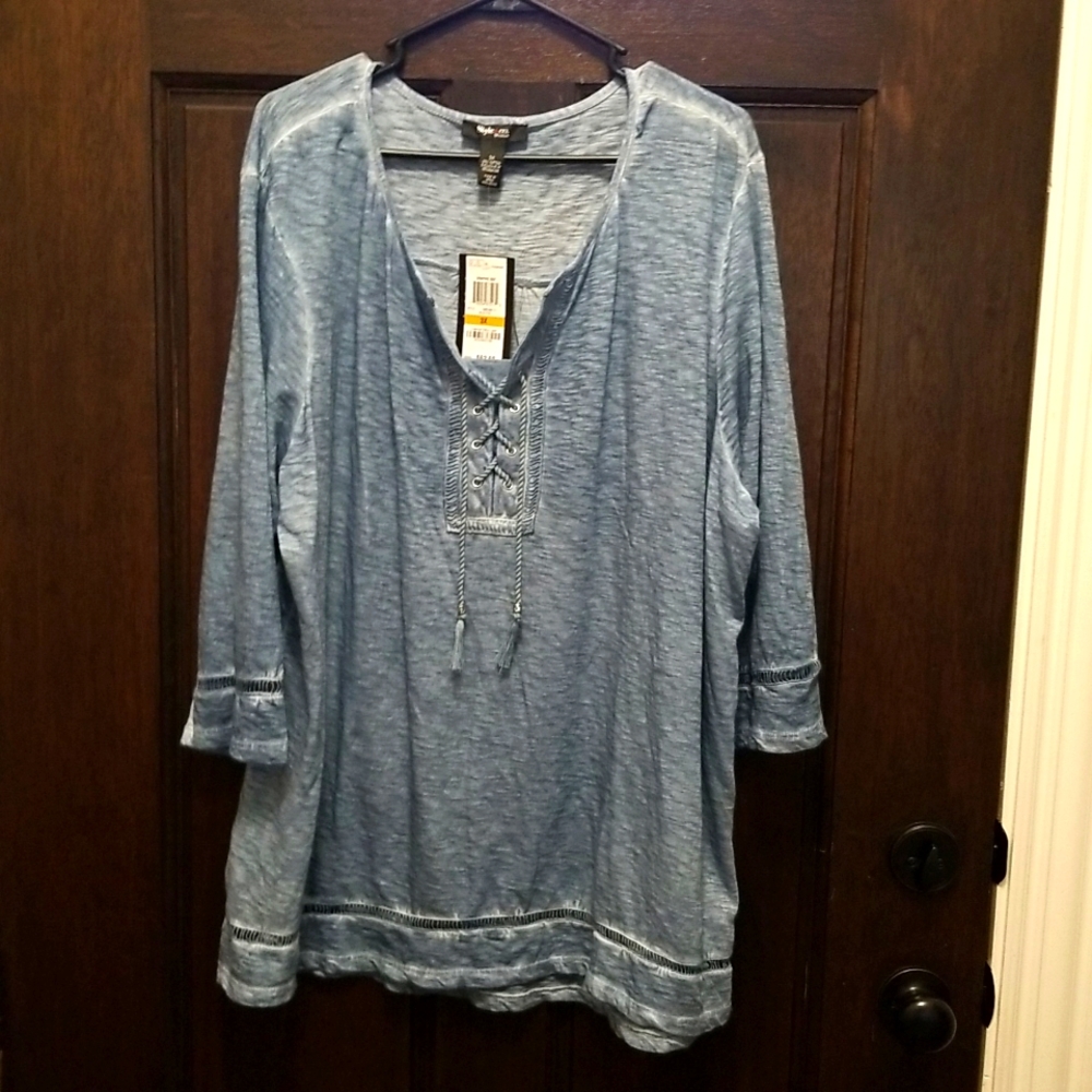 Heather blue tunic